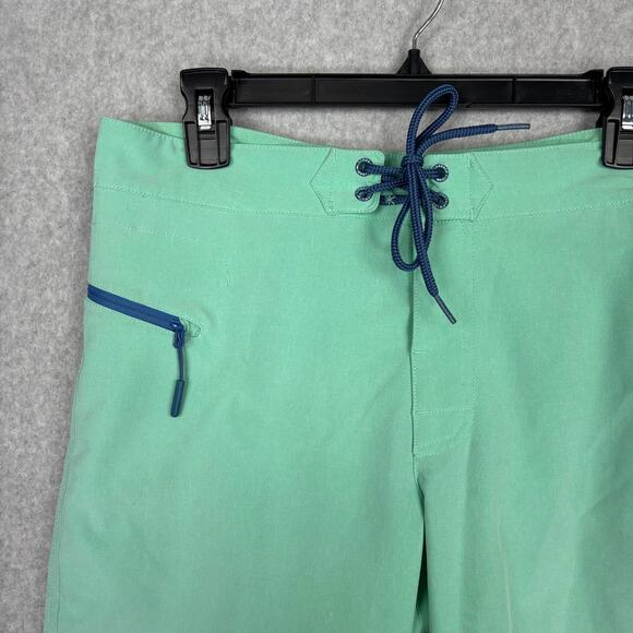 Vineyard Vines Swim Trunk Men Size 28 Green Board Shorts Unlined Seafoam Mint 9" - Picture 2 of 8